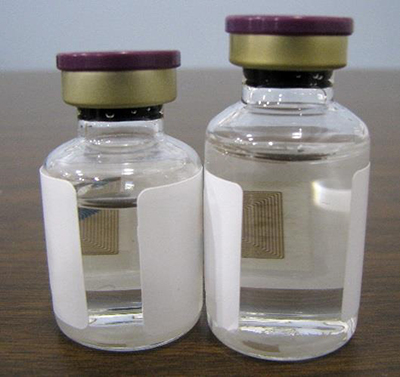 RFID labled bottles